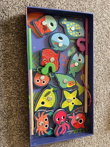 Djeco wooden magnetic fishing - djeco,