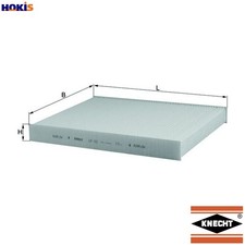 FILTER CABIN AIR LA 182 FOR VW