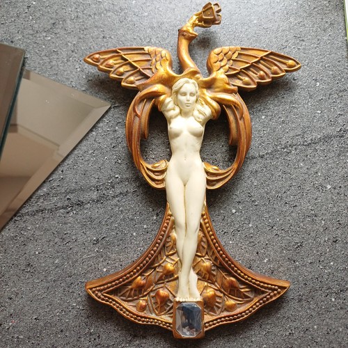 Art nouveau style angel - art, &