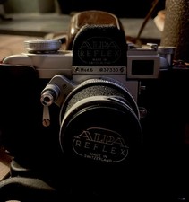 Beautiful Swiss made Alpa 7  35mm SLR camera with Kern Switar 50mm f1.8 lens