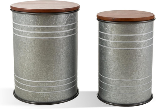 Glitzhome rustic end - rustic, set