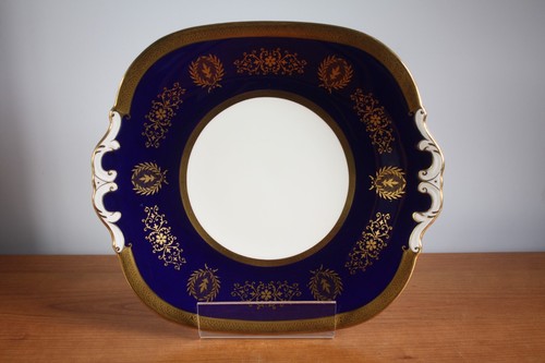 Rare coalport cobalt blue - rare, lady