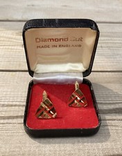 Vintage Diamond Cut Cufflinks
