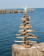 CZ Grain Driftwood Christmas Tree - 2 Foot Tall - Handmade in Iowa, USA