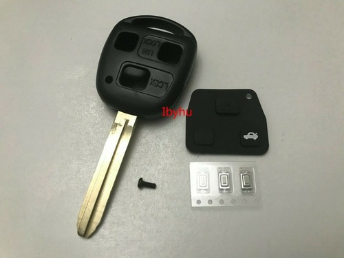 Button remote key fob case - key,