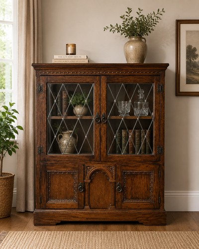 Vintage english oak leaded - english,