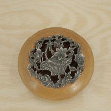 Vintage Turned Wooden Pot