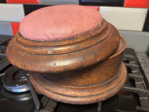 Small old footstool - small,