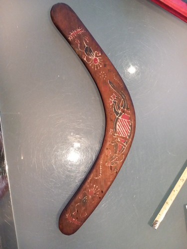 Vintage hand painted - hand, wooden