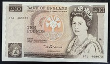 Old ten pound note - £10,