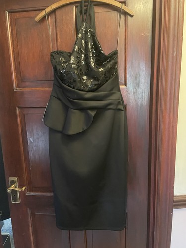 Black sequin dress - black, to