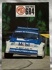 Mg Metro 6R4 Austin Rover Rally Car Sales Brochure 1985 Publication No. 3724