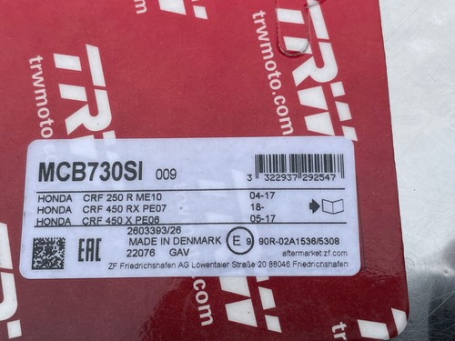 Mcb 730 pads for honda - pads, crf