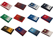 Football Club  Various Teams FadeDesign Wallet Credit Card Coins Pouch  Official