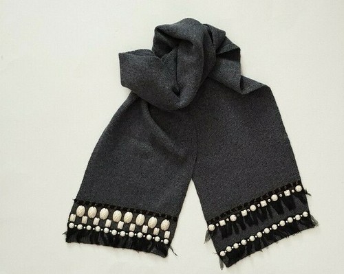 Cosy knitted scarf grey - cosy,