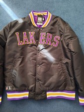 Mens NBA Laker Jacket Black