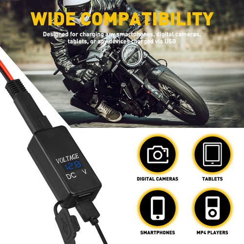 Motorcycle charger led voltage - charger,