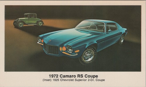 1972 camaro coupe 1925 - coupe,