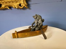 Bronze Sculptur of a 2 Cats in