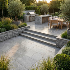 Quartz grey porcelain paving - quartz,