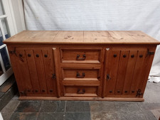 Rustic Pine Farmhouse Style Sideboard