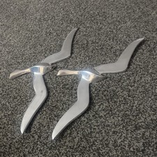 Decorative Metal Large Wall Flying Birds Set of 2 Pcs Wall Hanging (C)