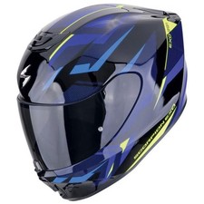 Scorpion EXO 391 Aaxo Black Blue Full Face Motorcycle Motorbike Bike Helmet