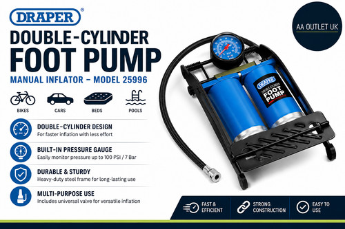 Draper double cylinder - draper, foot