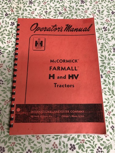 Mccormick farmall and hv - mccormick,