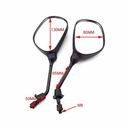 8mm rearview mirrors - rearview, atv