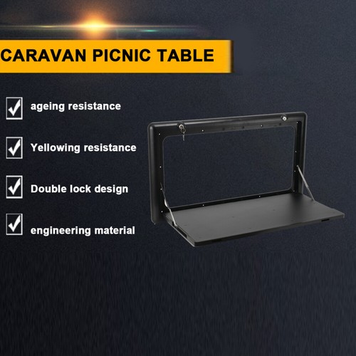 Black caravan picnic - black, table