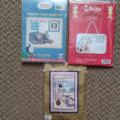 Cross stitch kits - 3,