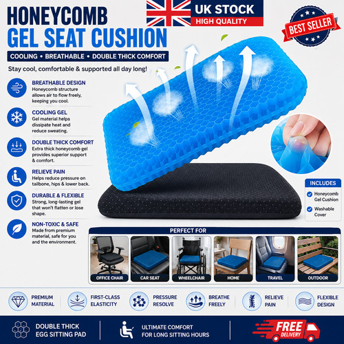 Honeycomb breathable gel seat - breathable,