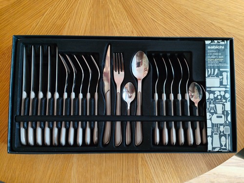 24pc cutlery set - , stainless