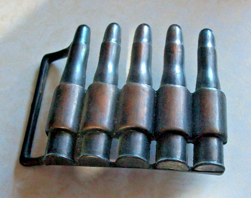 Vintage bullet belt buckle - 4#,