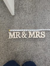 Mr and Mrs Sign Wedding Table Decoration