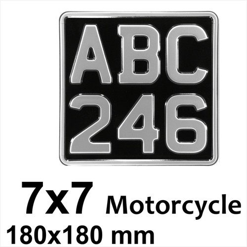 7x7 digit black - 6-digit,