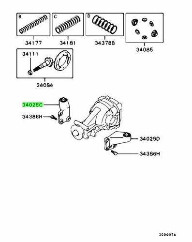 Bracket rear diff - diff, support