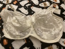 M&S Per Una Underwired Bra Size 36GG White