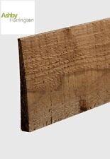 Feather Edge Fence Boards 125mm / 150mm BROWN Treated Lengths 12" to 6ft