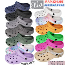 Unisex Clogs Ella Shoes EVA Dual Strap Moulded Slingback Casual Sandals Mules