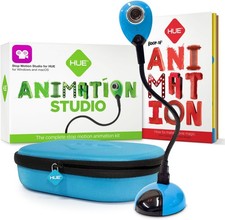 HUE Animation Studio: Complete Stop Motion Kit (Camera, Software, Book) Blue 