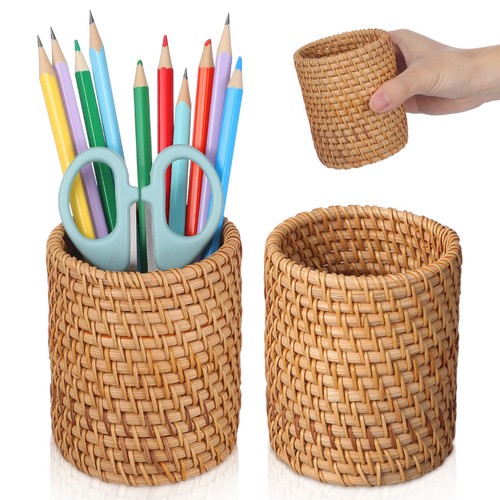 Woven wooden pencil holder - pencil, for