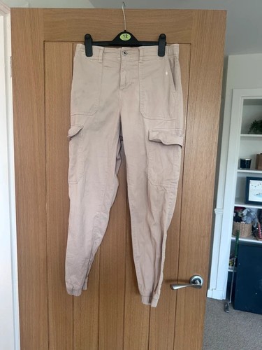 Womens beige cargo trousers - cargo,