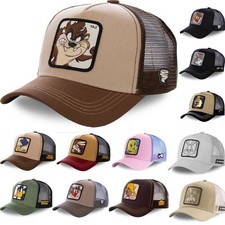 Cartoon Trucker Mesh Baseball Hat Men Women Hip Hop Breathable Snapback Cap