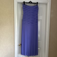 Gorgeous Frank Usher Lilac Evening Dress, Size 12, Diamante Shoulder Strap/Shawl