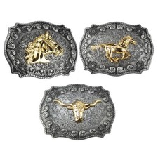 Long Horn Bull Western Belt