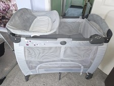 Graco Classic Electra Travel Cot ideal condition  with extra mattress and shelfs