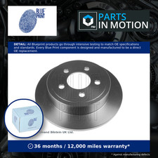 2x Brake Discs Pair Solid Rear