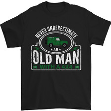 An Old Man With a 4x4 Off Roading Off Road Mens T-Shirt 100% Cotton